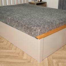 OHS Teddy Marl Fleece Warm Soft King Bed Sheet Grey (200x152cm)