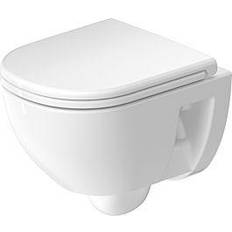 Inodoros Duravit D-Code Wand-WC Compact Tiefspüler 370 x 480 x 360 mm Weiß Hochglanz