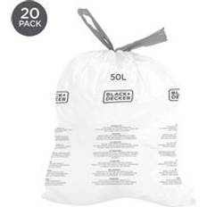Black & Decker Avfallshantering Black & Decker Bin Bags 50L 20 Pack