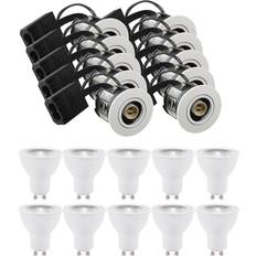 LEDlife 10 st. downlight Inno88 - Inkl. 6W RA97 GU10, matt vit, IP44, godkänd i isolering - Dimbar : Dimbar, Kulör : Varm Spotlight