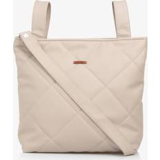 Uzturre Beige Faux Leather Quilted Changing Bag 40 cm