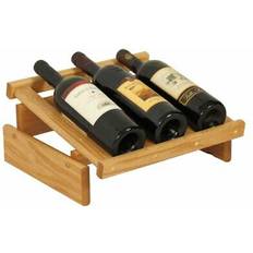 Oak Wine Racks Wooden Solid Wood Bottle 6.5 H x 14.0 W x 12.875 D Wine Rack