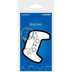 PlayStation Playstation Controller Rubber Keyring - Black/White