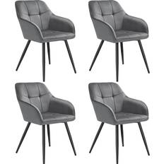 tectake Marilyn Dining Set Of 4 Kitchen Chair