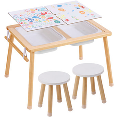 VEVOR Kids Sensory Bord Stol Sæt Sand Vand Legebord