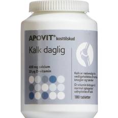 Kalk tabletter Apovit Kalk Daglig Tabletter 180 Stk