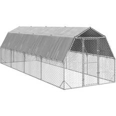 vidaXL Hönsgård med Tak 2.5 x 8 x 2.25 m