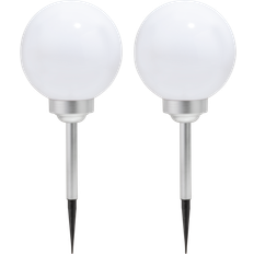 Solcellslampa LED 43 cm 2 st
