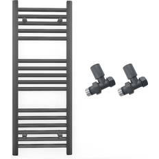 Water Radiators Myhomeware Anthracite Towel Rail Radiator 400 x 900mm