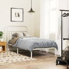 Beds & Mattresses Berkfield Home Metal Bed Frame with Headboard 90 x 200 cm