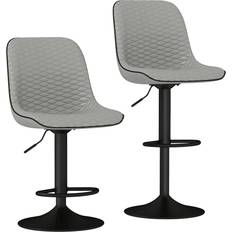 Seating Stools on sale Homcom Adjustable Swivel Breakfast Barstools Set of 2 Seating Stool
