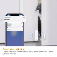 Security Greenzech Smart Wifi Door Magnetic Alarm Detector
