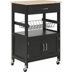 Rectangular Trolley Tables Beliani Modern Kitchen Lugo Black Trolley Table