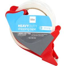 Packing Tapes Office Depot Brand Heavy Duty Shipping Packing Tape With Dispenser, 1.89" x 43.7 Yd. Crystal Clear