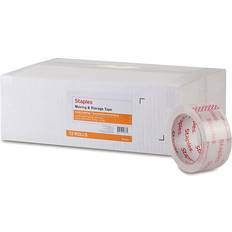 Packing Tapes Staples Moving & Storage Packing Tape, 1.88"W x 54.6 yds. Clear, 12 Rolls (ST-A26-12)