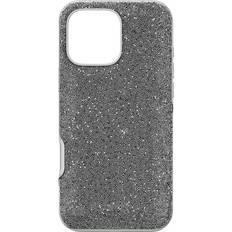 Swarovski High smartphone case, iPhone 16 Pro Max, Silver tone