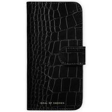 iDeal of Sweden Magnet Wallet+ Black Croco iPhone 15 Pro