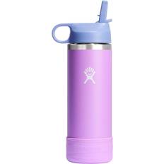 Stainless Steel Water Bottle Hydro Flask Kids' Wide Mouth Straw Cap 18 oz