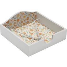Napkin Holder Versa Refurbished Clivia MDF Wood 18 x 7 x 18 cm Napkin Holder