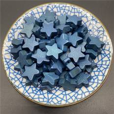 10 Stk 15mm Naturtre Perler Stjerneform
