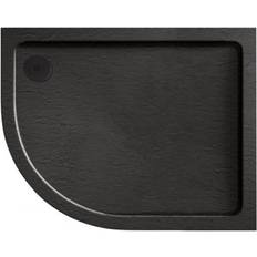 Aquadart Luxury Black Slate Effect Shower Tray 1200 x 800 mm
