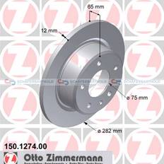 Fordonsdelar Zimmermann Bromsskiva Bakaxel 282mm