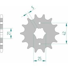 Cars Drivetrain Afam Steel Standard Front Sprocket 21301