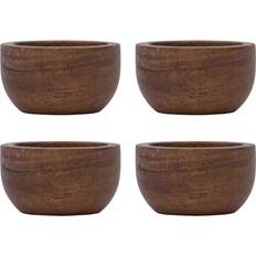 House Doctor Wood 4er-Pack Natur Eierbecher