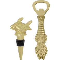 Guld Barset House Doctor Fish 2 Delar Guldfärgad Barset 2st