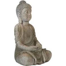 Beliani Figurines Beliani Decorative Accent Piece MgO Budda Figurine