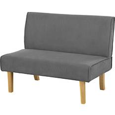 Homcom Soffor Homcom Manchester 2-sits Träben Grå 110 x 62 x 85 cm Soffa
