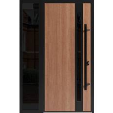 Teak External Door VDomDoors Teak Side Exterior Doors 80.0 H 52.0 W x 3.25 D in Teak External Door S 5040-Y80R (x)