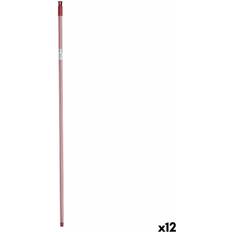 Moppe- & Kosteskafter BigBuy Home Rød Metal Kosteskaft Striber 2,3 x 130 x 2,3 cm 12 Enheder