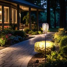 Gartenschmuck Globo LED Solar Steckleuchte 11 x 90 cm