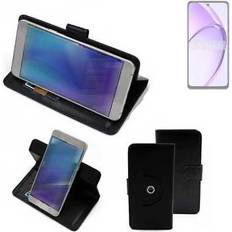 K-S-Trade Oppo A40 Wallet Case Universal Black Leatherette