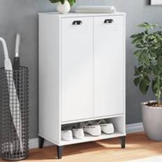 Furniture Berkfield Home Viken White Engineered Wood Cabinet Shoe Rack