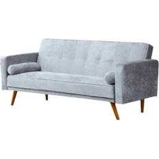 Furniture Comfy Living Stylish Crush Velvet Fabric Clic Bed Sofa