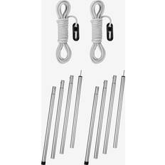 Quechua Aluminium Camping Tent Poles And Tarp X 2 200 cm