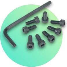 Woodturning Jaw Fixing Screws M5 x 12mm Pack of 8