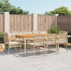 Garden & Outdoor Furniture Berkfield Home 9 Piece Garden with Cushions Patio Dining Set
