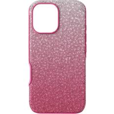 Iphone 16 rosa Swarovski High Smartphone Schutzhülle Farbverlauf iPhone 16 Rosa
