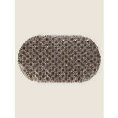 PVC Non-Slip Bath Mats George Home Black PVC Bath Mat