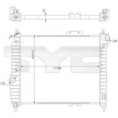 Kylsystem TYC 706-0021-R Motorkylning Kylare