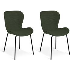 Habitat Etta Fabric Dining Green Kitchen Chair