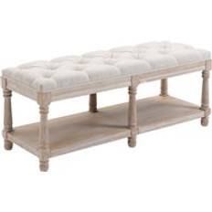 Homcom Settee Benches Homcom 2-Tier Bed End Settee Bench