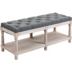 Homcom Settee Benches Homcom 2-Tier Bed End Settee Bench