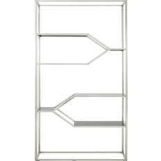 Silver Book Shelves Horizon Silver Finish Bookshelf Book Shelf