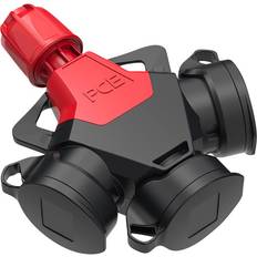 PCE Netzstecker Netzkupplung 250 V Rot IP54