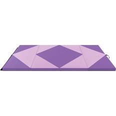 Costway Pink and Purple PU Leather Mat 240cm