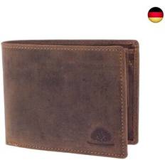Vintage 1705B Herren Leder Geldbörse Brieftasche Portemonnaie - Brun